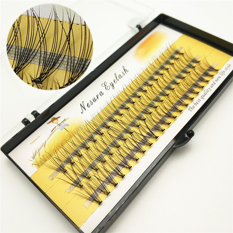 Eyelash Extension C Curl - 60 Adet/grup 10D Profesyonel Makyaj El