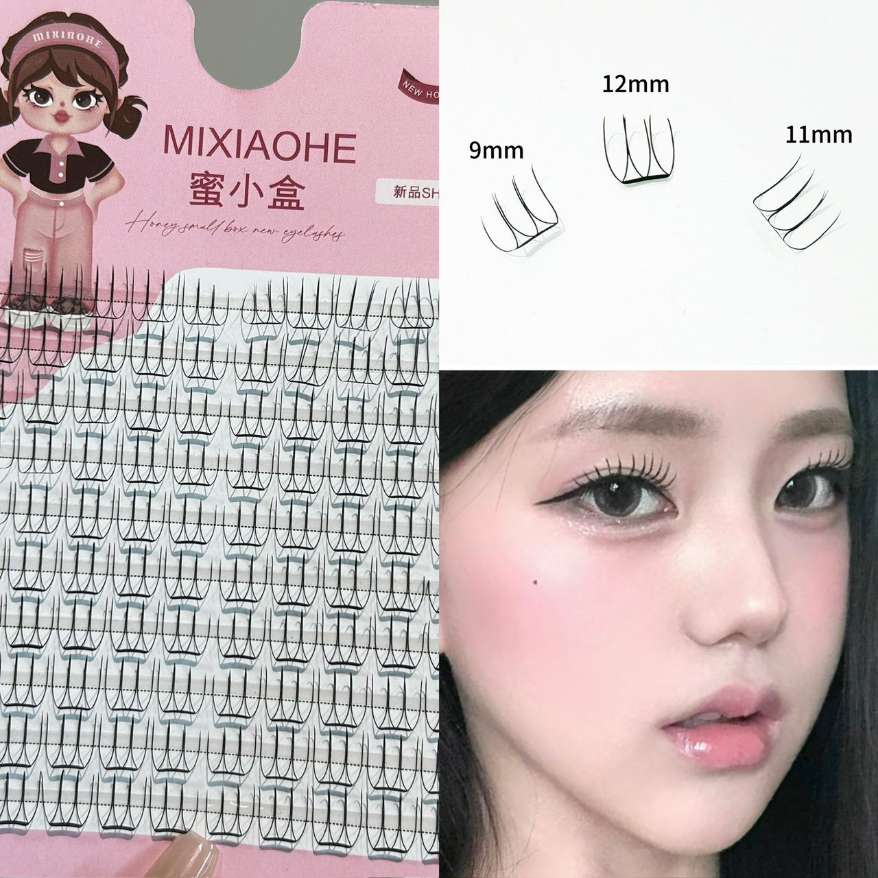 Eyelash Extension Natural - Mixiaohe Makyaj Sanatçısı Aynı Kore Kirpikleri