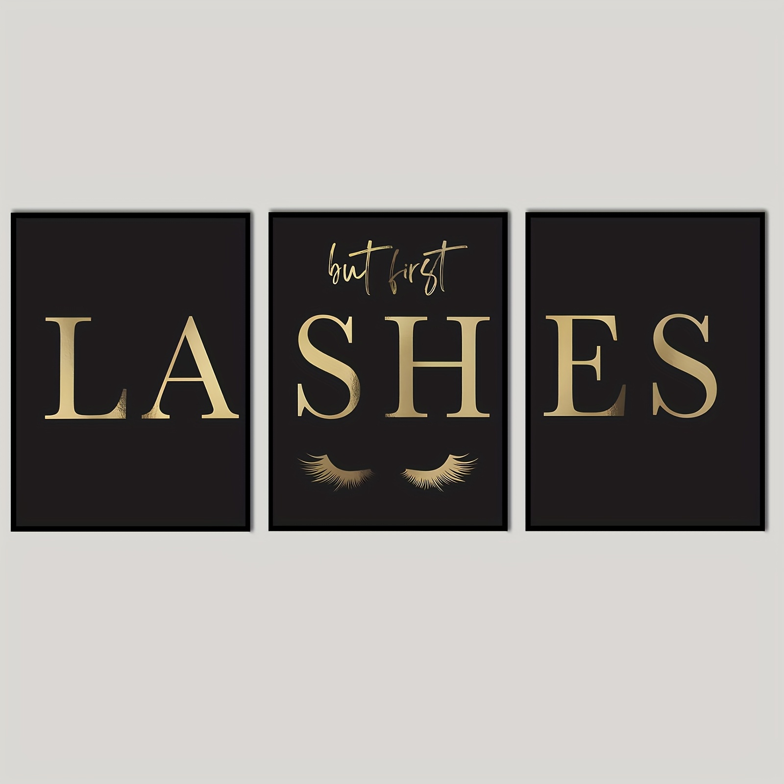 Eyelash Extension Salon - （Noframe 3PCS）-3 adet But First Lashes