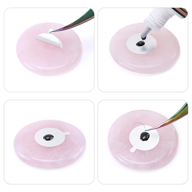 Eyelash Extension London - Tutkal Paleti Kirpik Uzatma Pembe Yeşil
