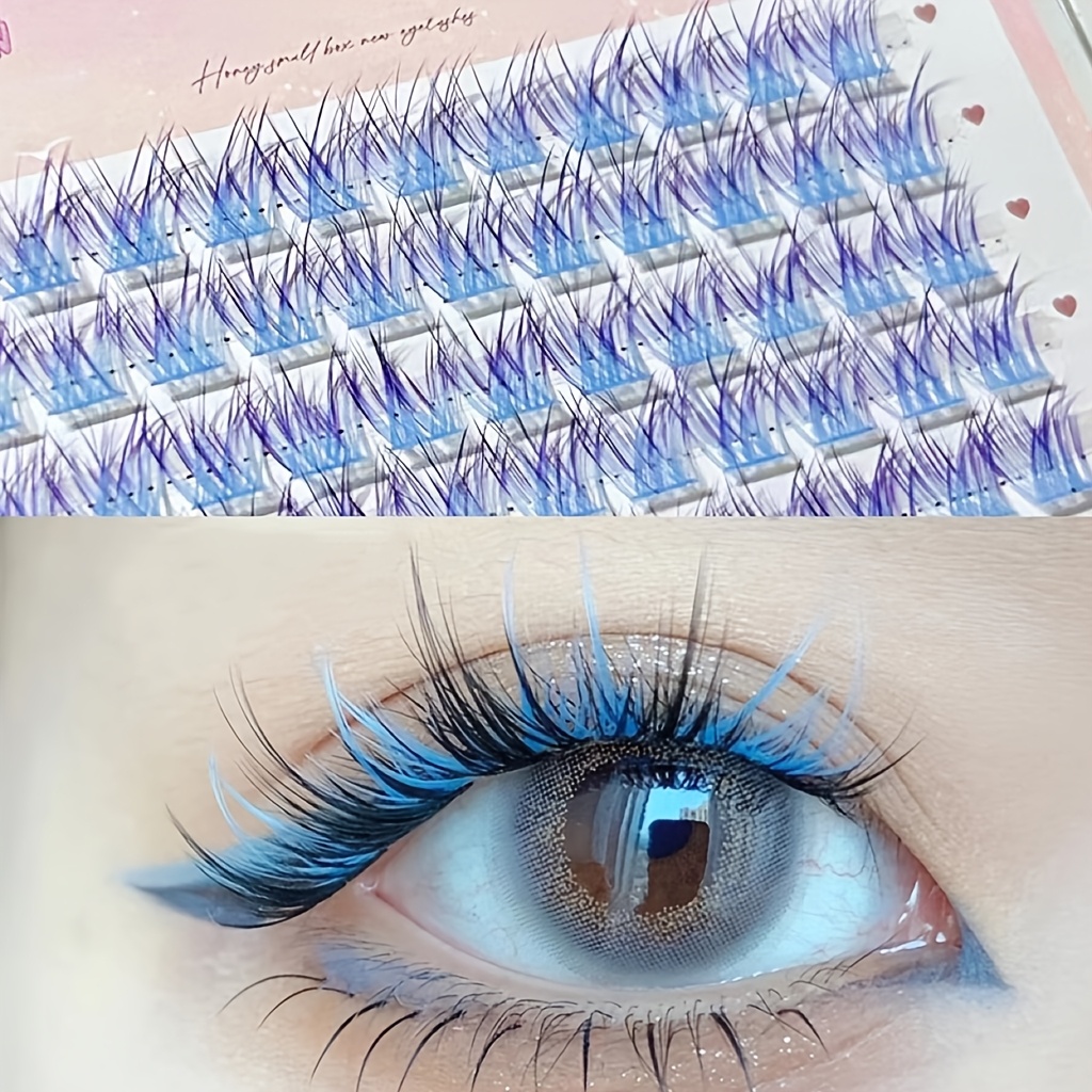 Eyelash Extension Natural - Mixiaohe Renkli Kirpikler 60 Demet Kolay