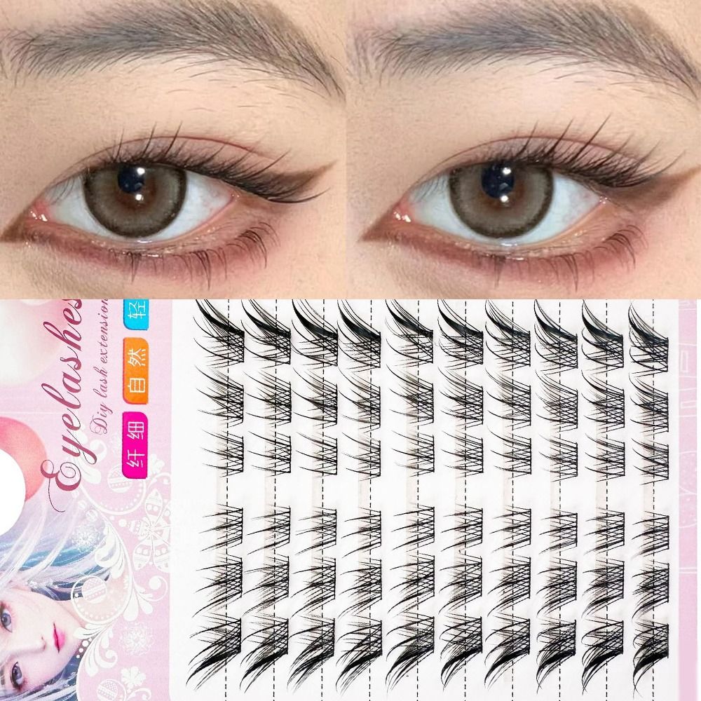 Eyelash Extension C Curl - 3D Kedi Gözü Kümeleri Kirpikler Doğal