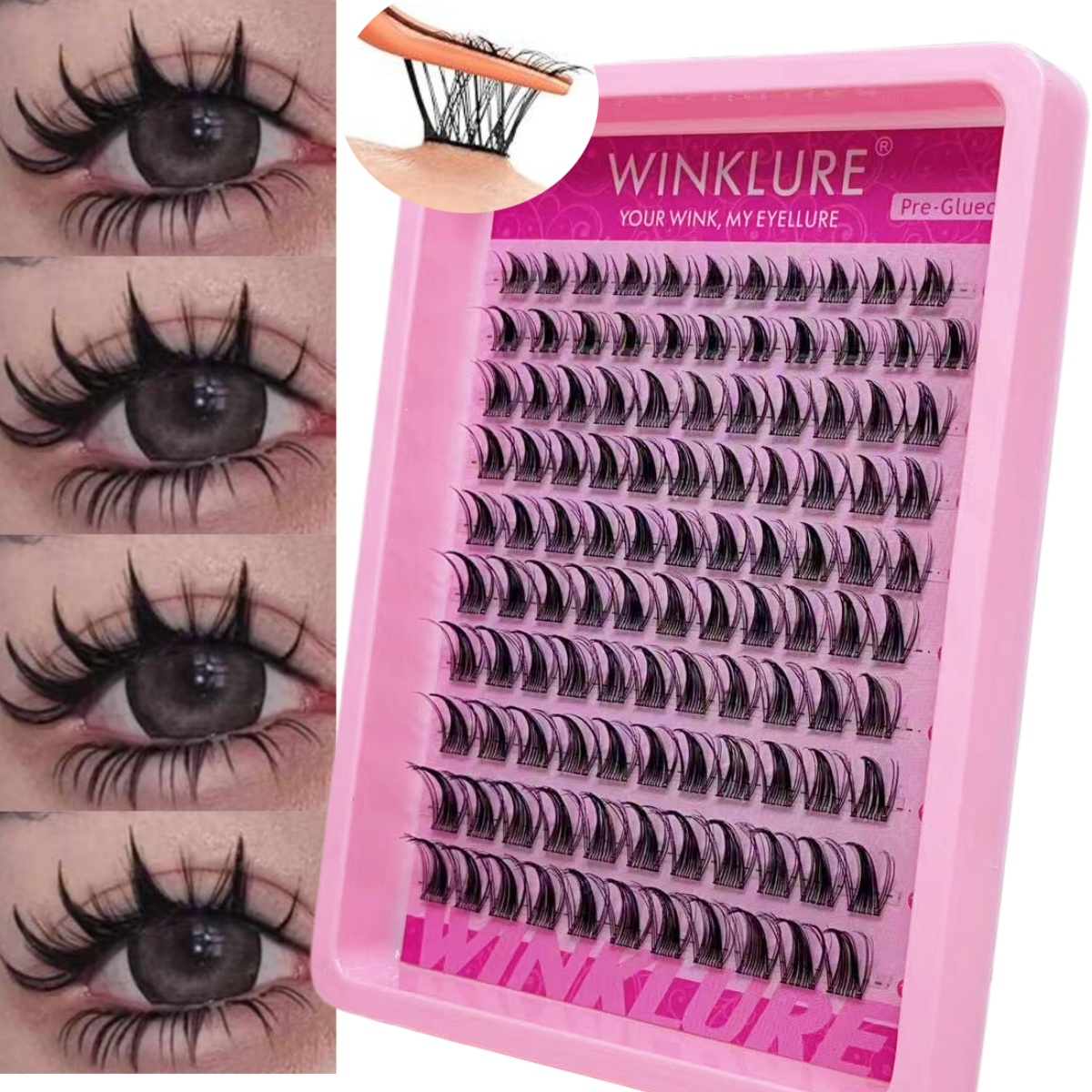 Eyelash Extension Uv Glue - WINKLURE Kendinden Yapışkanlı Takma Kirpik Demetleri
