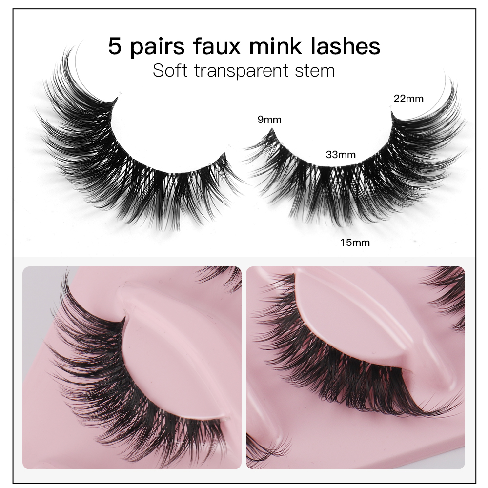 5 Çift Kedi Gözü Kirpikleri, S - Eyelash Extension Cat Eye incelemesi ve fiyatı
