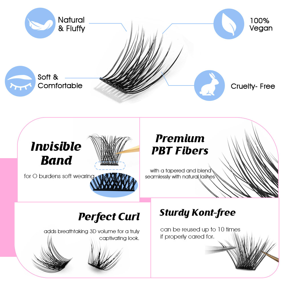 12 satır YUANZHIJIE Premium Sa - Eyelash Extension Hybrid incelemesi ve fiyatı
