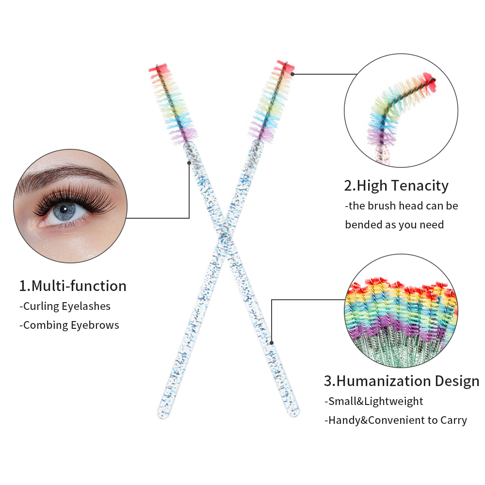 50 adet gökkuşağı kristal kirp - Eyelash Extension Jakarta incelemesi ve fiyatı