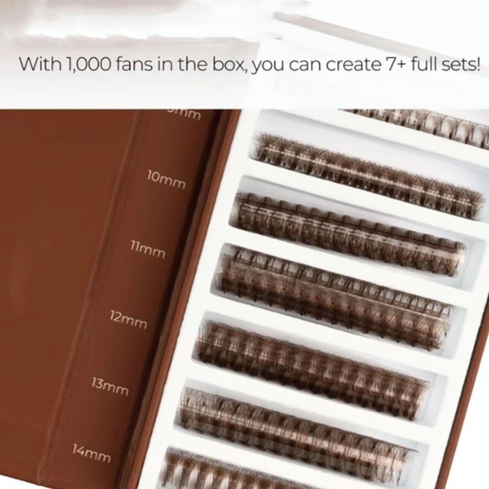 3D 6D 8D Kahverengi Renkli 100 - Eyelash Extension Hybrid incelemesi ve fiyatı
