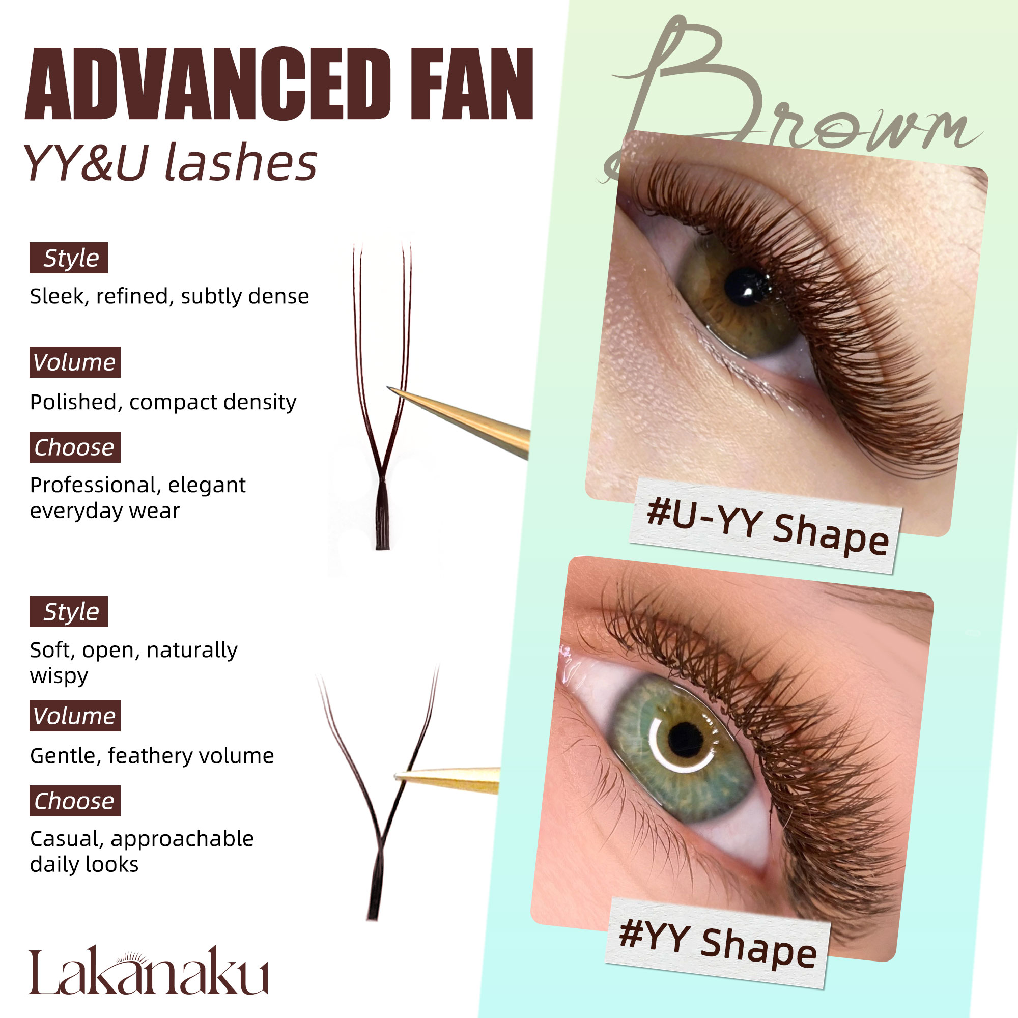 LAKANAKU Koyu Kahverengi U Şek - Eyelash Extensions Classic incelemesi ve fiyatı