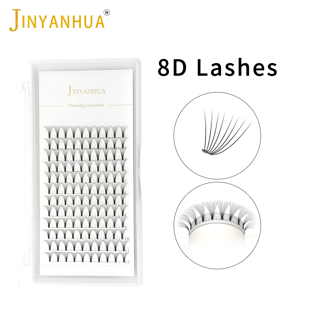 JINYANHUA 8D hayranları kirpik - Eyelash Extension C Curl incelemesi ve fiyatı