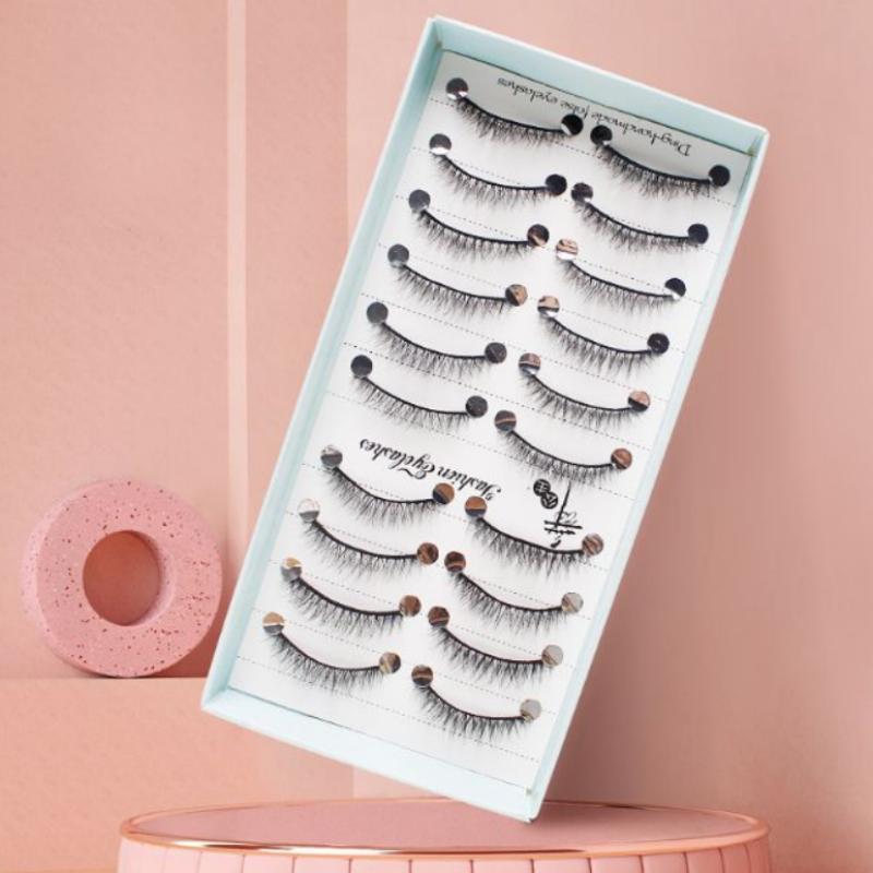 10 Çift Doğal Uzun Kıvrımlı Ke - Eyelash Extension Cat Eye incelemesi ve fiyatı